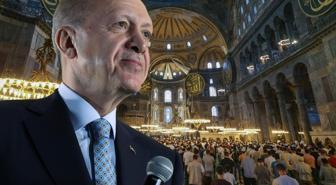 Cumhurbaşkanı Erdoğan'dan Ayasofya mesajı: Ebediyen özgür kalacak