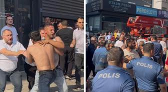 Atölye yangının söndürmeye giden itfaiyecilere, firma sahiplerinden saldırı