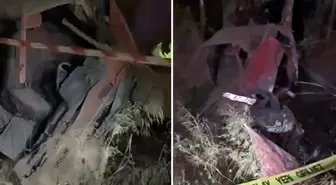 Otomobil ağaçlık alana düştü: 2 ölü