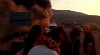 Ankara'da otobüs alev aldı: Yolcular panik yaşadı