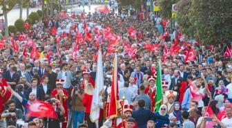 İstanbul'da 15 Temmuz anması! Üst düzey isimler katıldı