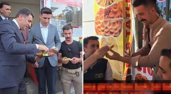 Vali Aygöl, çiğ köfteyi tatlıya bağladı