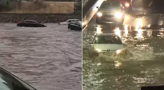Ankara'da hayat felç oldu! İşte başkentteki sağanak esaretinden görüntüler