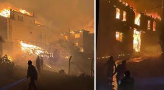 Sakarya'daki orman yangını tahliye edilen mahalleye sıçradı: Evler alev topuna döndü