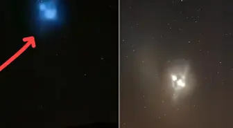 Gökyüzünde esrarengiz mavi ışık! Bir çok ilde görüldü