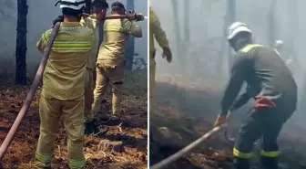 Yangında şehit olan ekibin son görüntüsü ortaya çıktı