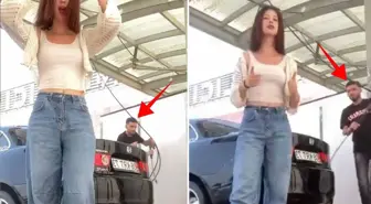 O mesafeden tazyikli su sıkılır mı? Genç kız hayatının şokunu yaşadı