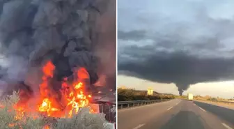 Bursa'da geri dönüşüm tesisinde yangın! Şehrin üstünü siyah duman kapladı