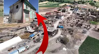 Köyün tamamı kül oldu, bir tek burası sağlam kaldı