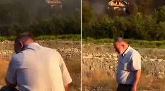 Kelimelerin tükendiği an! Şehit babası evinin yanışını böyle izledi