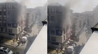 5 katlı binada yangın dehşeti! 3. kattan atlayan 2 kişi betona çakıldı