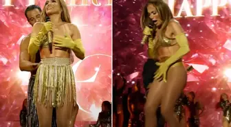 Sahnede talihsiz kaza! Jennifer Lopez iç çamaşırıyla kaldı