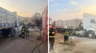 Mardin'de tırın yakıt deposunda patlama! 7 kişi yaralandı