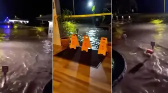 Mega deprem sonrası tsunami dalgaları Hawaii'ye ulaştı! İşte ilk görüntüler