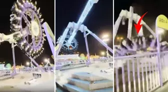 Lunaparkta facia! Eğlence aracı ortadan ikiye kırıldı, çok sayıda yaralı var