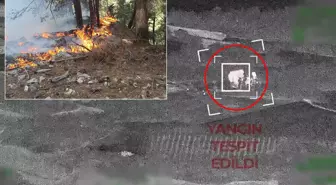 Orman kundakçıları İHA'ya böyle yakalandı