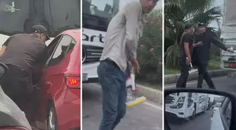 Trafikte zorla camları sildikten sonra kapıları açıp para istiyorlar