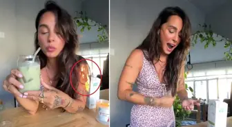 Yasemin Yürük'ün saçları bir anda alev aldı! O anlar kameraya yansıdı