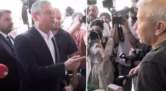 Eşinin aldığı maaşı söyleyen Özgür Özel, 'Hamdolsun' diyen esnafa kızdı