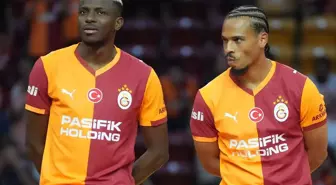 Galatasaray'da Osimhen ve Sane için imza töreni düzenlendi