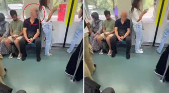 Marmaray'da mide bulandıran görüntü! O anları başka bir yolcu böyle kaydetti