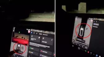Tesla model aracıyla mezarlığa giren Türk vatandaşı, ekranda beliren uyarıyla şoke oldu