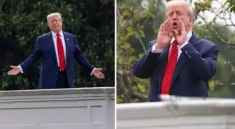 Beyaz Saray çatısına çıkan Trump'tan 'nükleer füze inşa edeceğiz' çıkışı