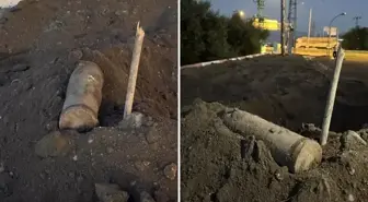 Erzurum'da 150 yıllık patlamamış top mermisi bulundu