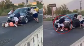 Dehşete düşüren görüntü Türkiye'den: Önce çarptı, ardından ezerek üzerinden geçmeye çalıştı