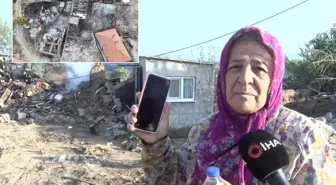 Alevlere teslim olan köyden yürek yakan manzara! Bir kimliği, bir de telefonu kaldı