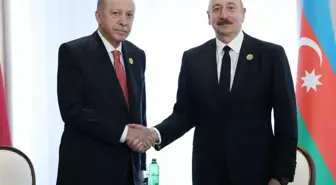Cumhurbaşkanı Erdoğan Azerbaycan Cumhurbaşkanı Aliyev ile görüştü