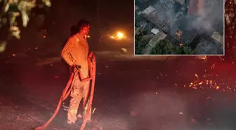 Çanakkale'de orman yangını sürüyor! 5 köy boşaltıldı, çok sayıda ev alevlere teslim oldu