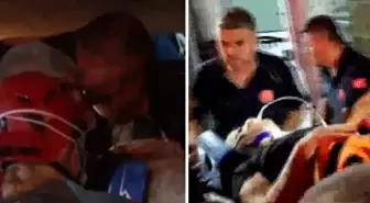Depremde binalar yıkıldı! Enkaz altında kalan vatandaş böyle çıkarıldı