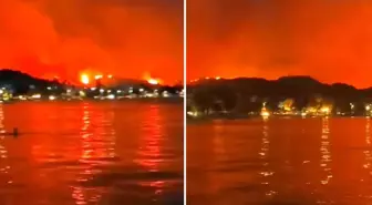 Komşuda durum vahim! Alevler ülkenin en büyük üçüncü şehrine geldi