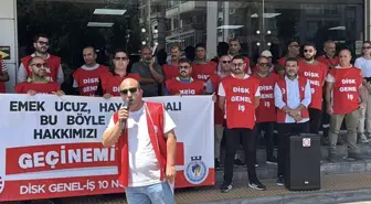 Karşıyaka Belediyesi işçileri, maaş alamadıkları gerekçesiyle eylem yaptı