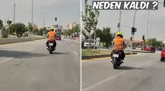 Ehliyet sınavından kalan motor sürücüsünün görüntüsü büyük tartışma yarattı