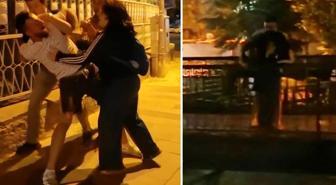 Erkek arkadaşından kaçarken yakalandı, kendini köprüden atmak istedi