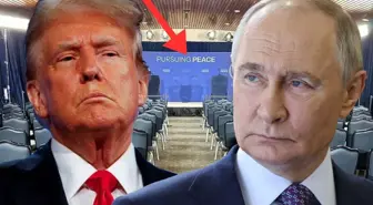 İşte Putin ile Trump'ın konuşacağı oda! Duvardaki yazı dikkat çekti