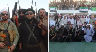 Silahlarıyla stadyumda toplanıp terör örgütü PKK/YPG'ye meydan okudular