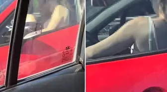 İstanbul'da trafiğinde kaydedilen görüntü olay oldu: Sevişiyorlar arabada, terbiyesizler