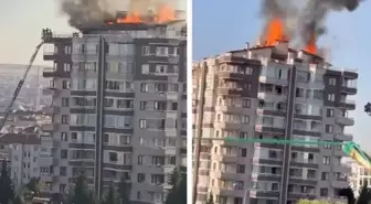 Büyük panik! Ankara'da 12 katlı binada yangın çıktı