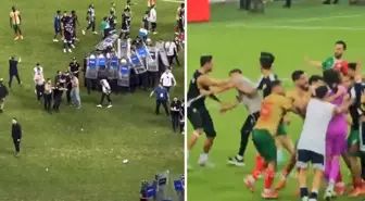 Tekmeler yumruklar havada uçuştu! Amedspor-Erzurumspor maçı sonrası ortalık savaş alanına döndü