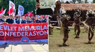 Eylem yapan memurlardan bir garip talep: Teklif edilen zam, Papua Yeni Gine Kinası ile verilsin