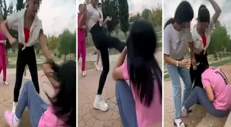 16 yaşındaki kız çocuğu, akranını tekme ve yumruklarla dövüp yerlerde sürükledi