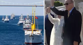 Mavi Vatan'ın koruyucuları İstanbul'u ve Cumhurbaşkanı Erdoğan'ı selamladı