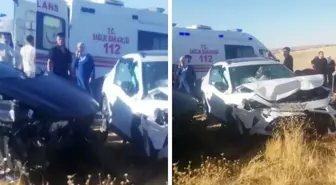 Diyarbakır'da iki araç kafa kafaya çarpıştı! 6 yaralı
