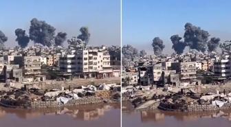 İsrail topyekün işgali başlattı! Havadan vurulan Gazze'den ilk görüntüler