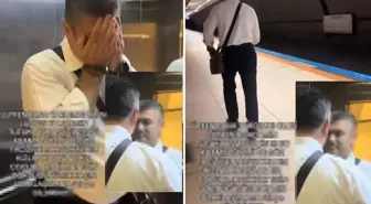 Metroda taciz skandalı: Kadın kamerayı açınca yüzünü kapatıp kaçtı