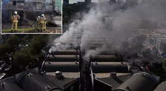 İstanbul'un göbeğinde büyük yangın! 17 iş yeri ağır hasar gördü