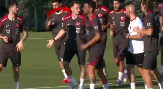 Milli takım kampına damga vuran görüntü